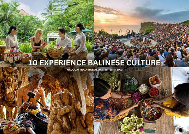 Traditional Balinese cultural activities in Bali featuring Kecak Dance at Uluwatu Temple