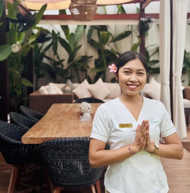 Friendly staff providing trusted service at private Seminyak villas in Bali