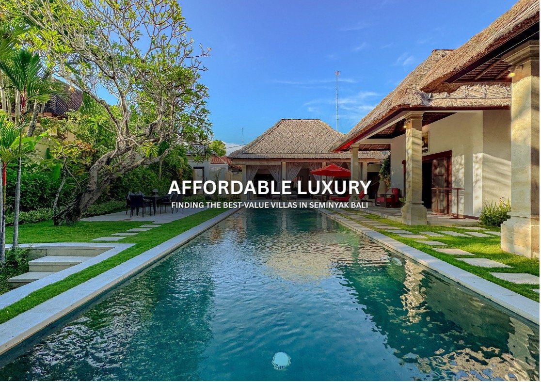 Affordable luxury villas Seminyak Bali with a private swimming pool and tropical garden