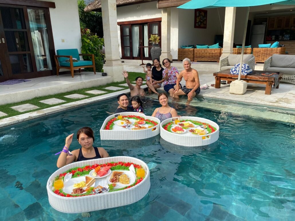 Happy guests at Villa Bugis Seminyak enjoying a luxury villa Seminyak holiday