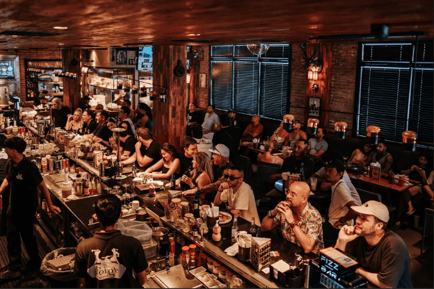 The Forge Gastro Pub Seminyak sports bar near Villa Bugis Seminyak with casual dining and live sports