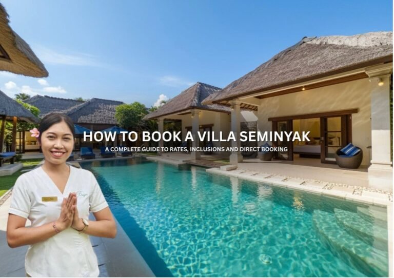 Private pool villa in Seminyak Bali available for direct booking with Villa Bugis