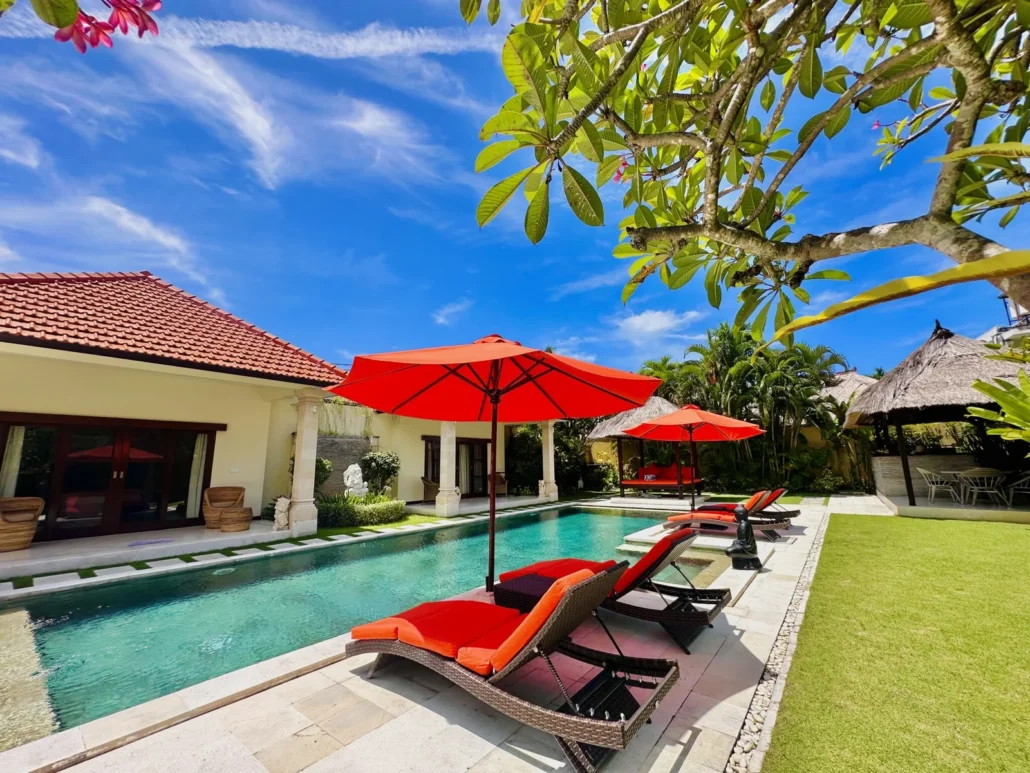 4 bedroom villa Seminyak spacious luxury accommodation for groups in Bali