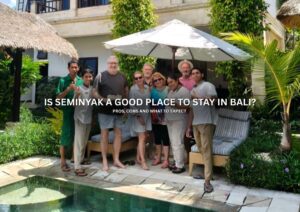 Seminyak Bali beach and private villa with swimming pool