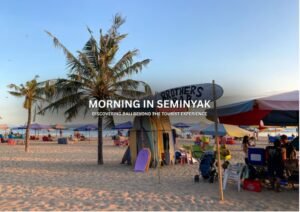 Quiet morning streets in Seminyak Bali