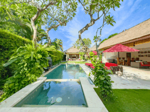 Well proportioned Seminyak villas with private pool and tropical garden in Bali