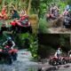 Family enjoying an ATV adventure in Ubud, one of the popular family attractions in Bali