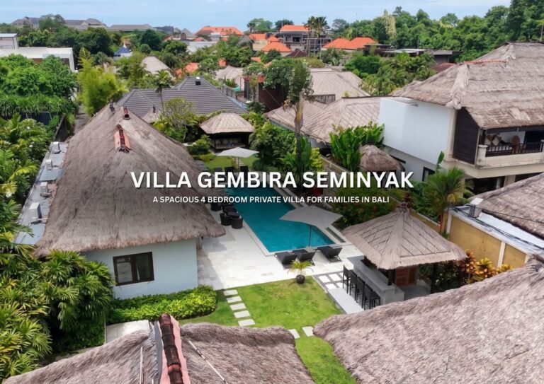 Villa Gembira Seminyak 4-bedroom private villa with swimming pool and garden
