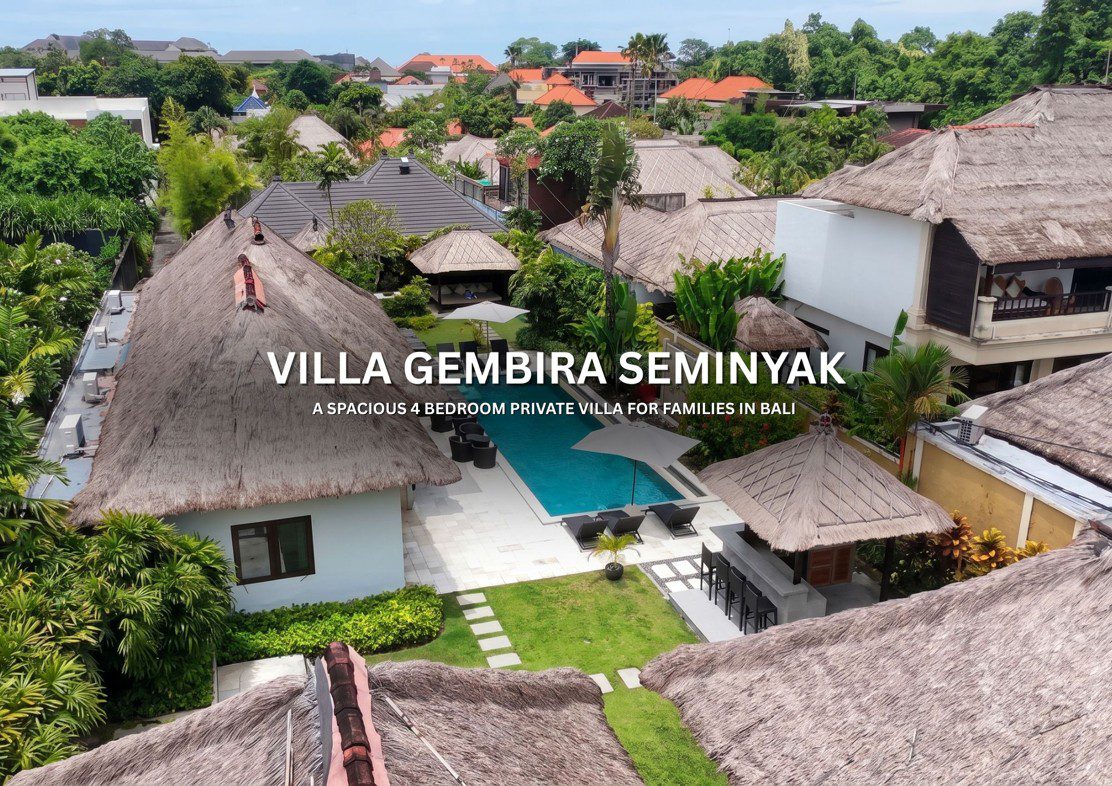 Villa Gembira Seminyak 4-bedroom private villa with swimming pool and garden