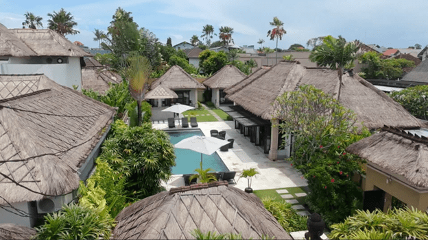 Seminyak accommodation with private pool near beach, dining, and attractions in Seminyak Bali