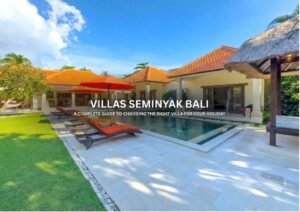 Private pool villa in Seminyak Bali with a tropical garden for a relaxing holiday