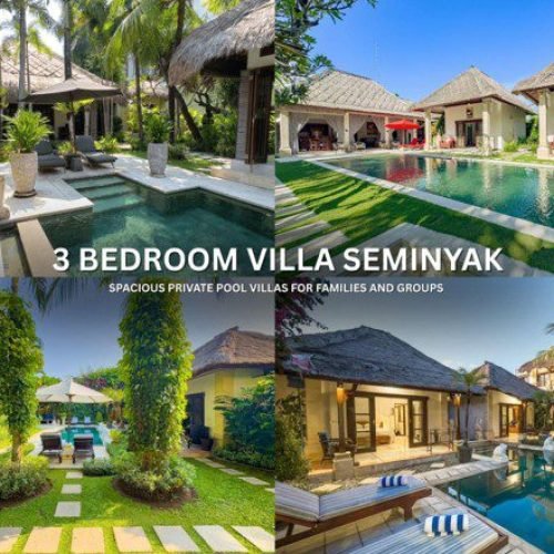 3 bedroom villa Seminyak private pool spacious tropical garden Villa Bugis Seminyak