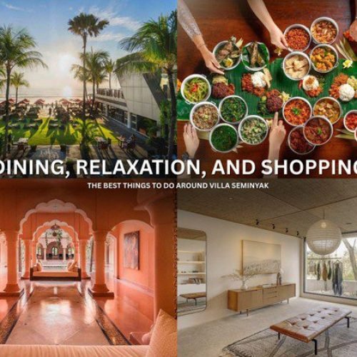 Luxury villa Seminyak near restaurants shopping and spa experiences in Bali