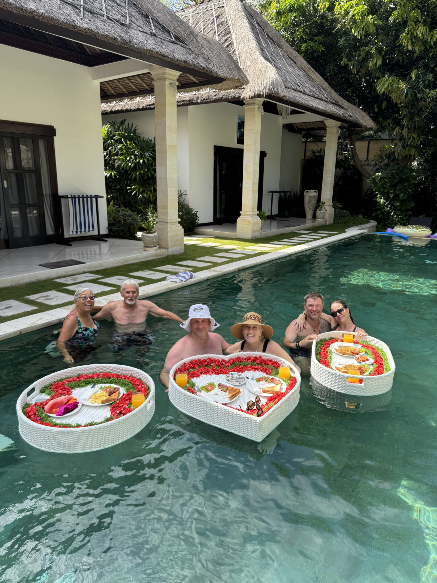 Guests enjoying their time at Villa Kebun Seminyak by Villa Bugis