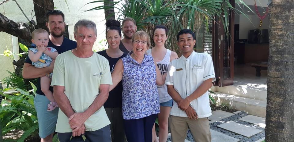 Guests on holiday at Villa Damai Seminyak by Villa Bugis Seminyak villas