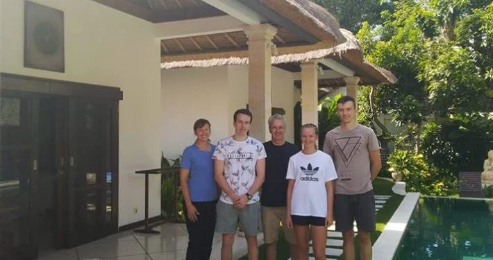 Guests on holiday at Villa Kebun Seminyak by Villa Bugis Seminyak villas