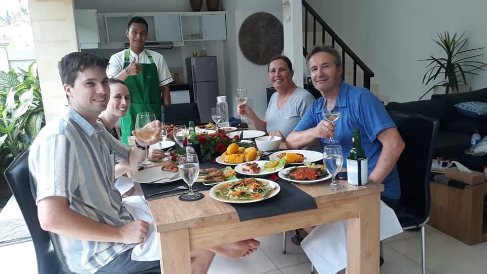 Guests on holiday at Villa Krisna Seminyak by Villa Bugis Seminyak villas