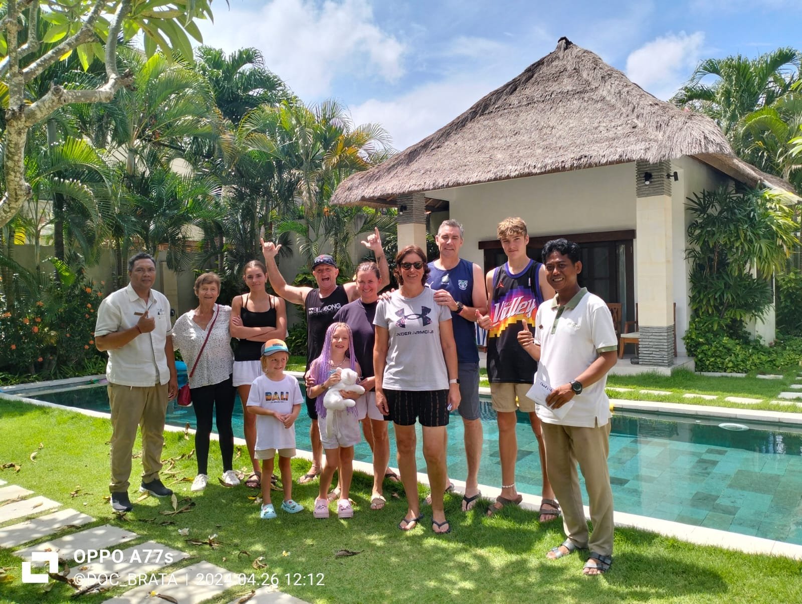 Happy guests at Villa Alore Seminyak by Villa Bugis