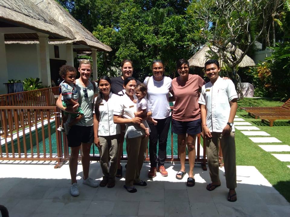 Holiday guests at Villa Kebun Seminyak, a private pool villa Seminyak