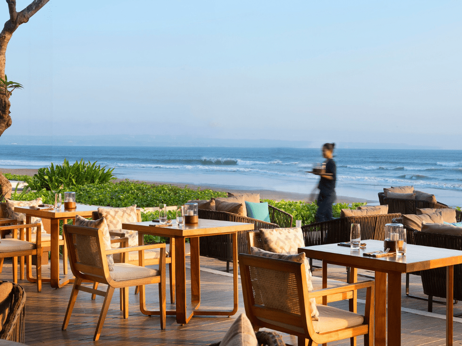 Romantic evening dinner in Seminyak Bali