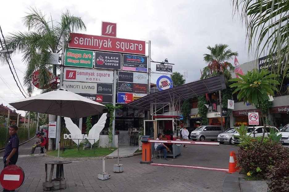 Seminyak Square shopping area in Seminyak Bali near Seminyak villas and popular tourist attractions