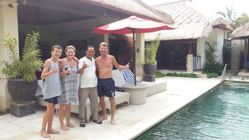 Smiling guests during their holiday at Villa Olive Seminyak by Villa Bugis