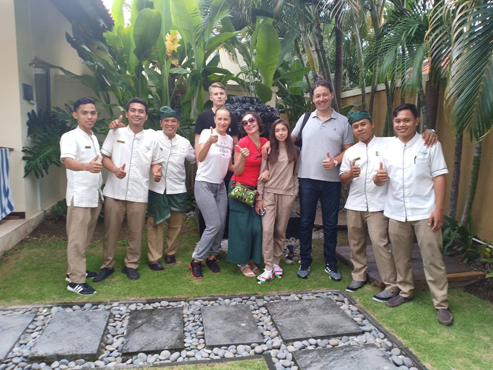 Smiling guests during their holiday at Villa Santi Seminyak by Villa Bugis