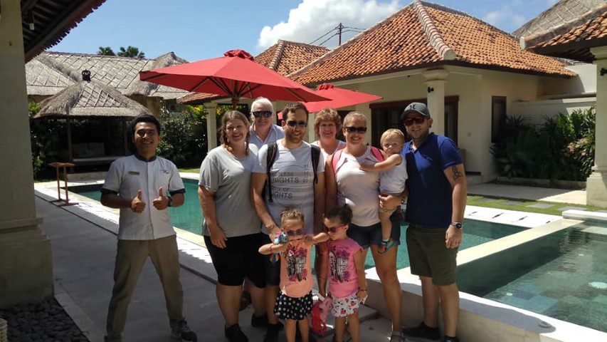 Happy holiday guests at Villa Santi Seminyak, a villa Seminyak by Villa Bugis