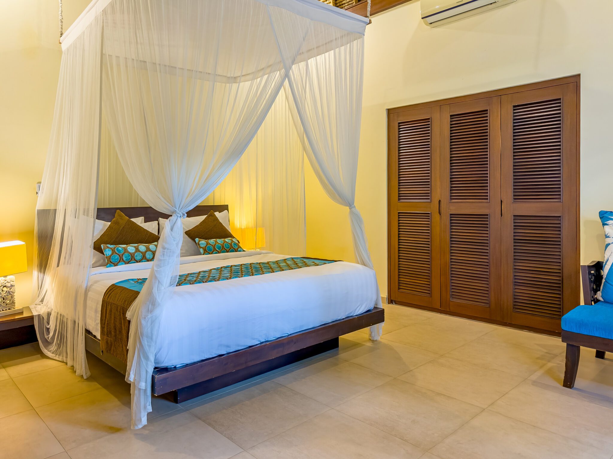 Serene third guest bedroom with a premium king-size bed at Villa Saphir Seminyak by Villa Bugis, a recommended choice among Seminyak villas.