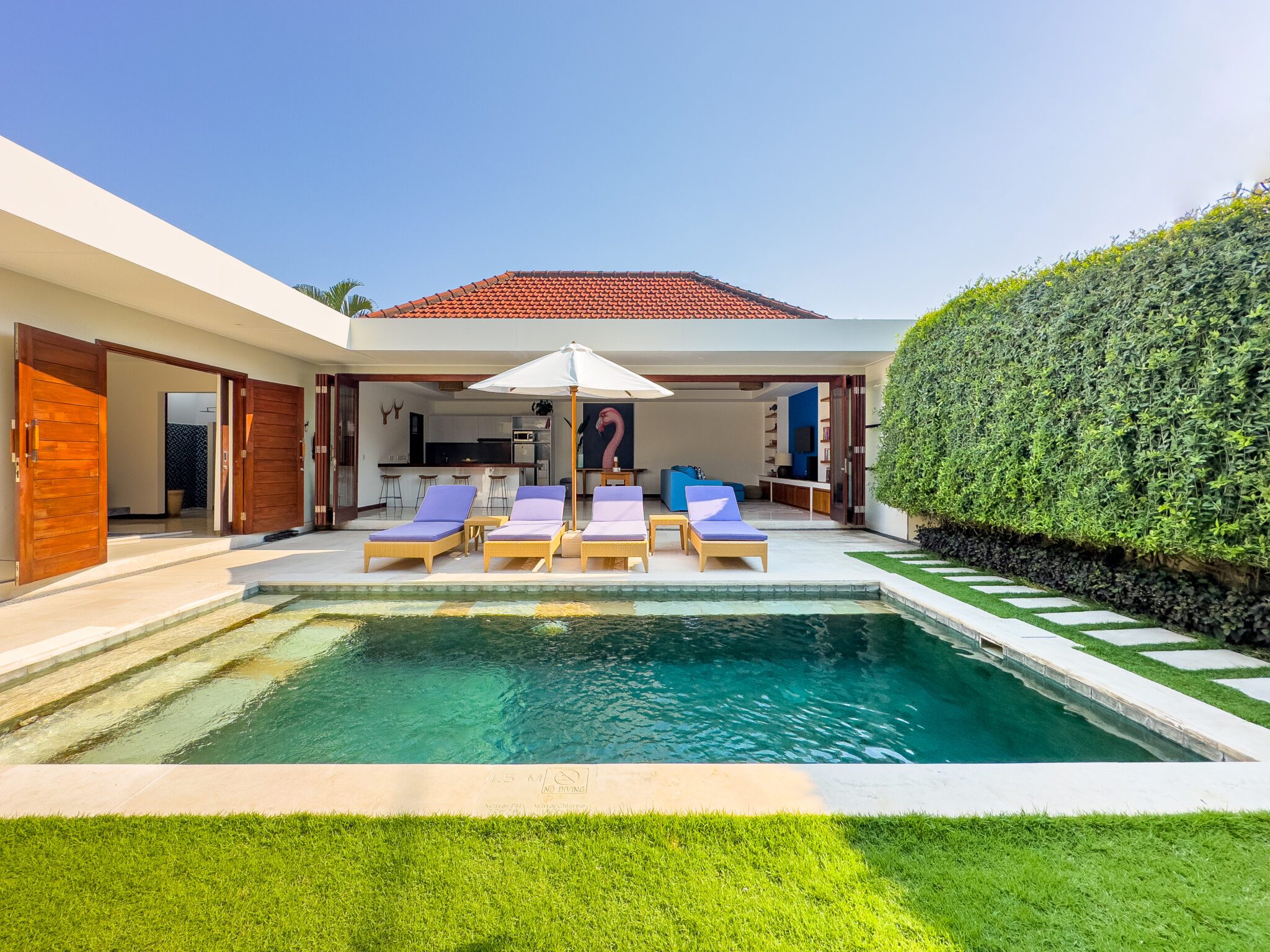 private pool villa with spacious living areas at Villa Umah Kupu-Kupu 2, 2 bedroom villa Seminyak Bali